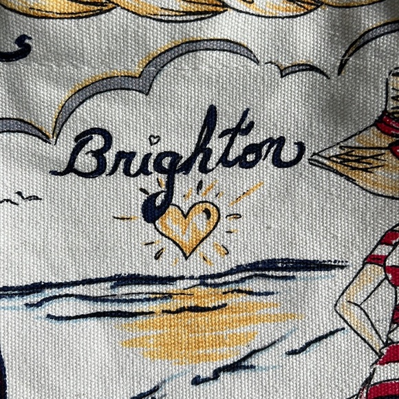 Brighton canvas tote. Would make a great beach bag. - Picture 2 of 6